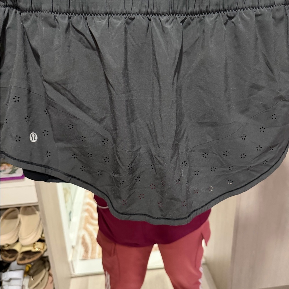 lululemon athletica Charcoal Asymmetrical Skirt